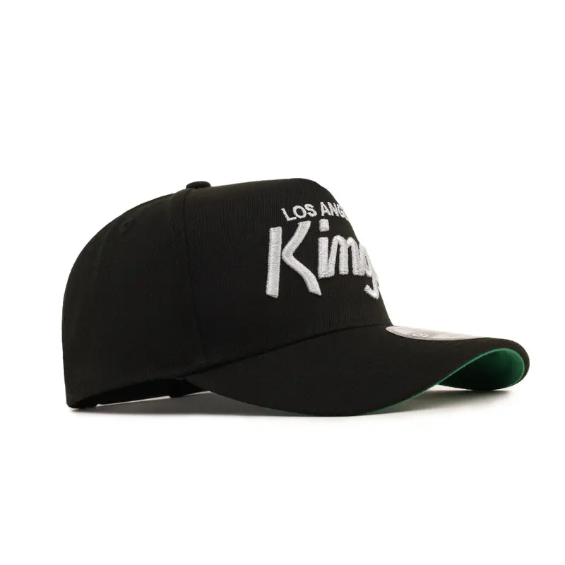 Los Angeles Kings Retro Script Black 9Forty A-Frame Snapback