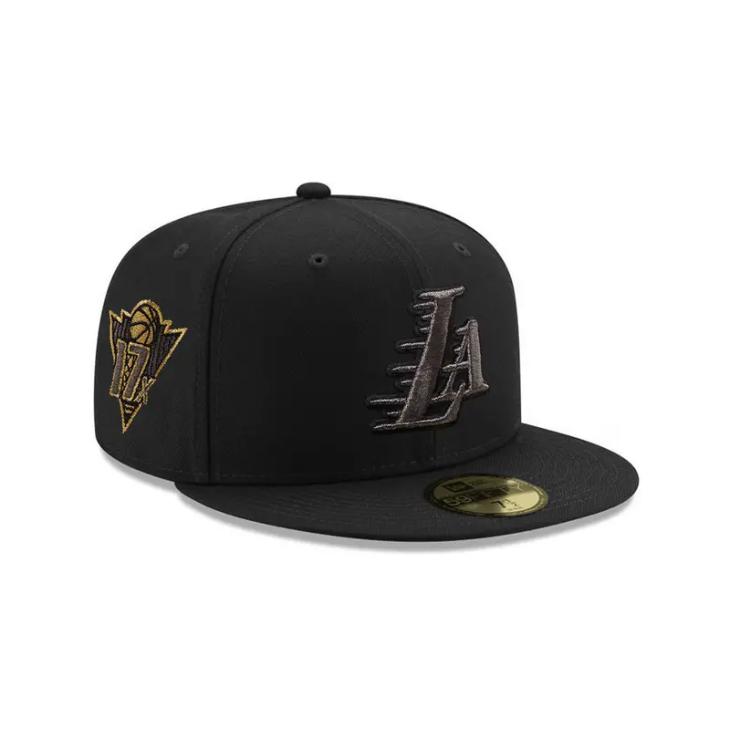 Los Angeles Lakers Black 17-Time Champions SP 59Fifty Fitted Cap