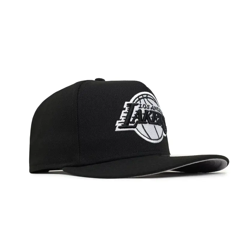 Los Angeles Lakers Black-and-White A-Frame Snapback – 9Fifty Fit