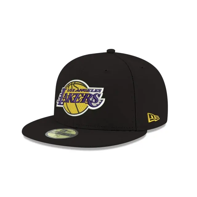 Los Angeles Lakers NBA Black On-Field Classic 59Fifty Fitted Cap
