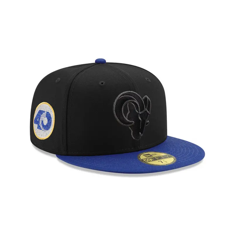 Los Angeles Rams Black & Blue 40th Anniversary 59Fifty Fitted Cap