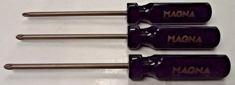 Magna #3 Phillips Trioval Screwdrivers – Heavy-Duty 6″ Set (3-Pack, Made in USA)