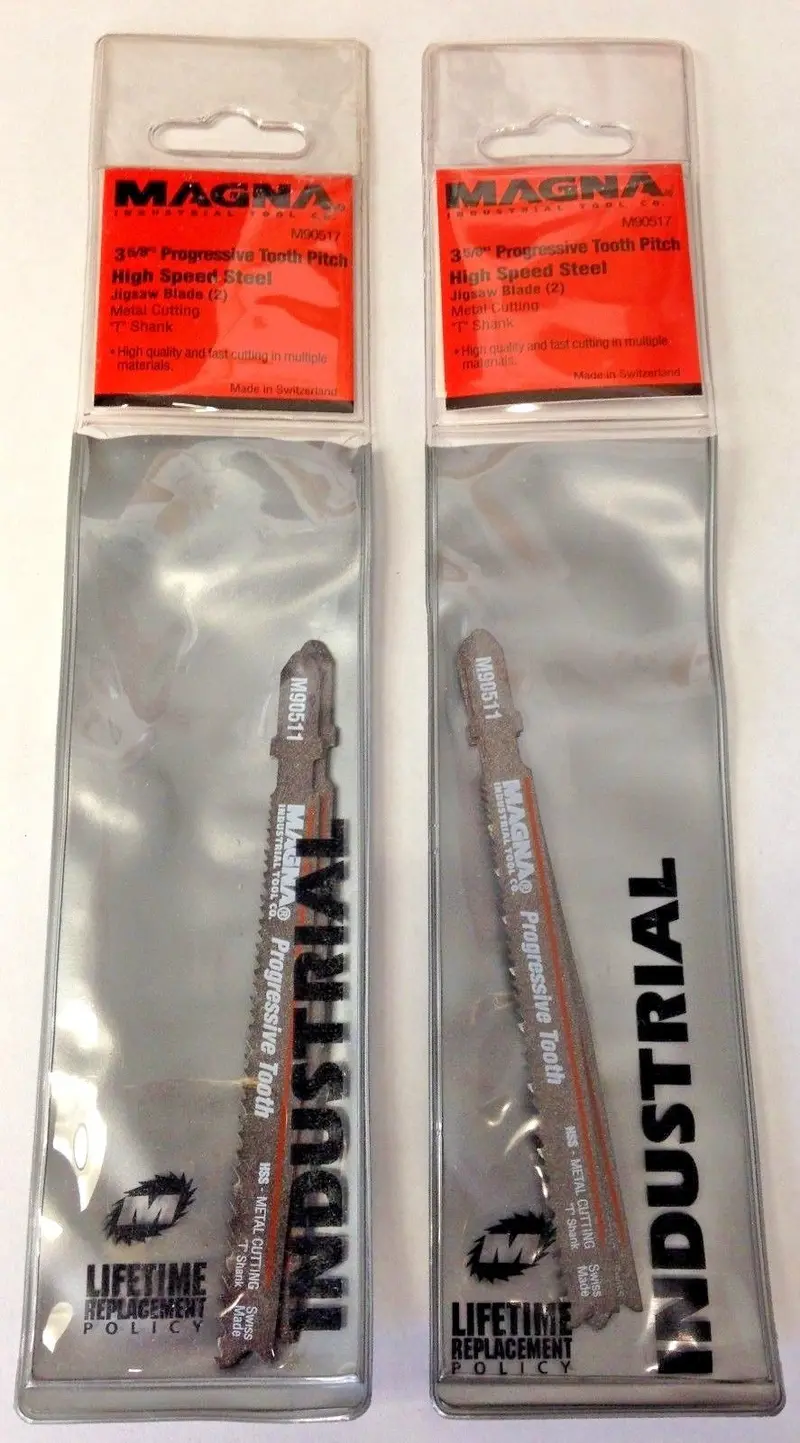 Magna Progressive-Tooth Jigsaw Blades – 3-5/8″, HSS Metal-Cutting (2-Pack)