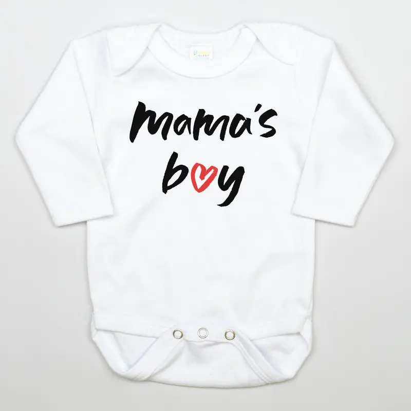 ‘Mama’s Boy’ White Infant Bodysuit