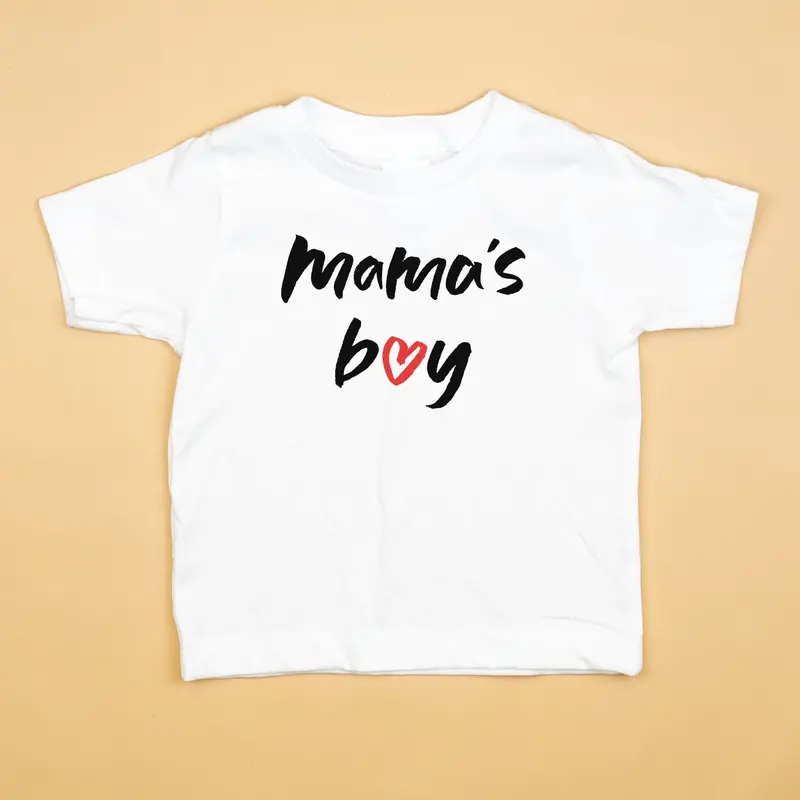 ‘Mama’s Boy’ White Short-Sleeve T-Shirt