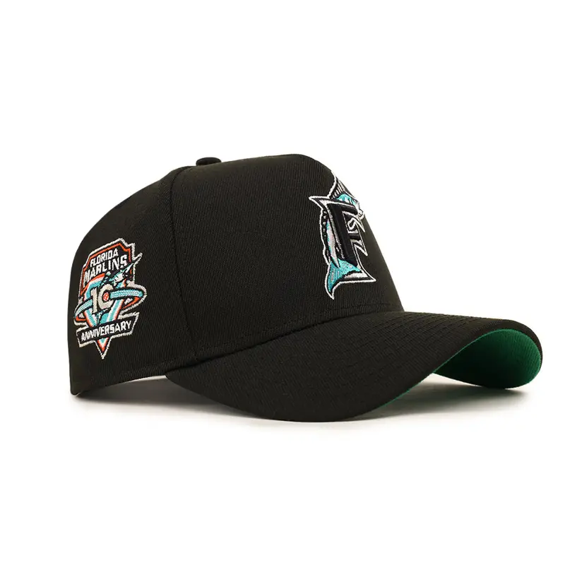 Marlins 10th Anniversary Commemorative Black 9Forty Snapback Cap