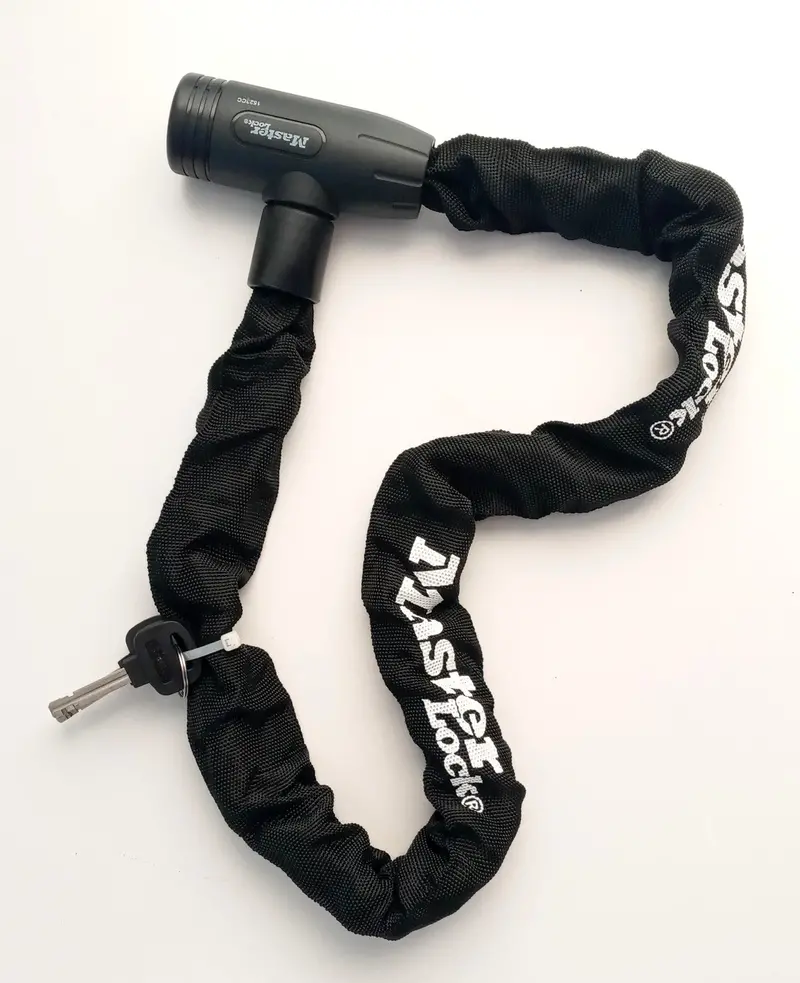 Master Lock 3-Foot Hardened Steel Bike Chain Lock with Keyed Alike Cylinder (Model 8391BLKEC)