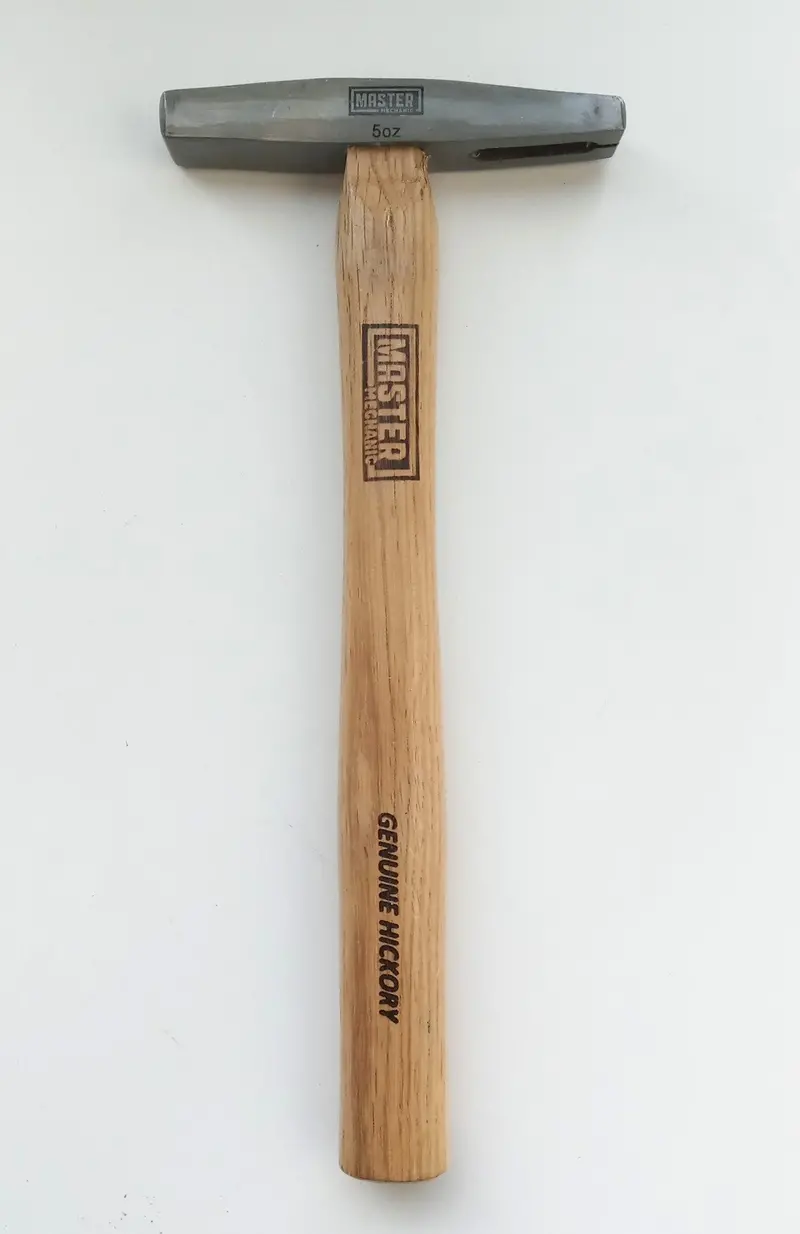 Master Mechanic 5 oz Polished Tack Hammer with Hickory Handle – Fine Finishing Tool