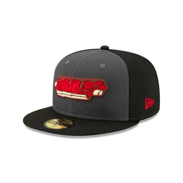 Memphis Redbirds Ribs Wet Rub Themed MiLB 59Fifty Fitted Hat