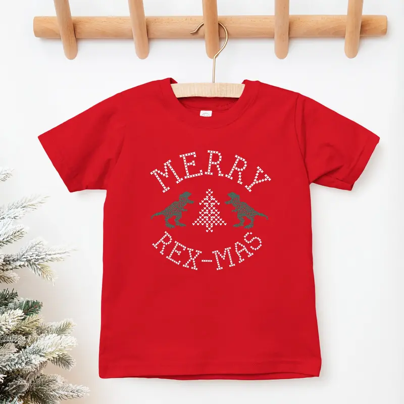 Merry Rex-Mas Dinosaur Christmas T-Shirt