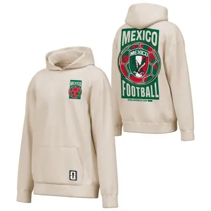 Mexico FIFA World Cup 2026 World Player Heritage Football Hoodie – Cream