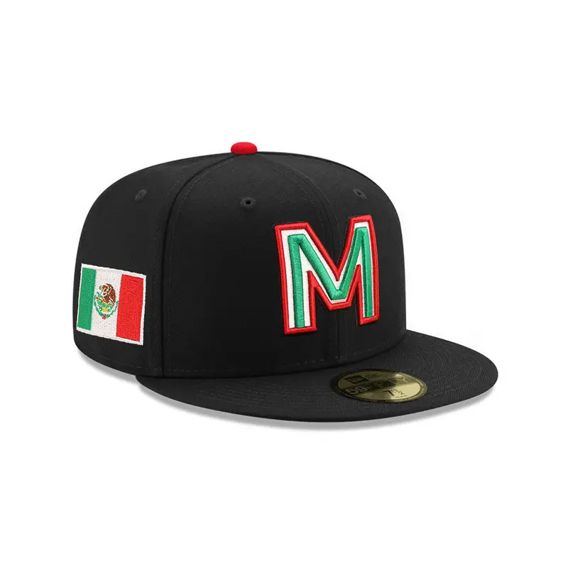 Mexico Pacific League Mexican Flag Black SP 59Fifty Fitted Hat