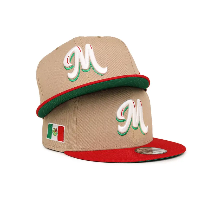 Mexico Serie del Caribe Camel & Red Two-Tone Snapback – New Era 9Fifty