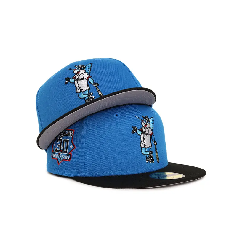 Miami Marlins 30th Anniversary Cap – Billy the Marlin Blue & Black SP 59Fifty