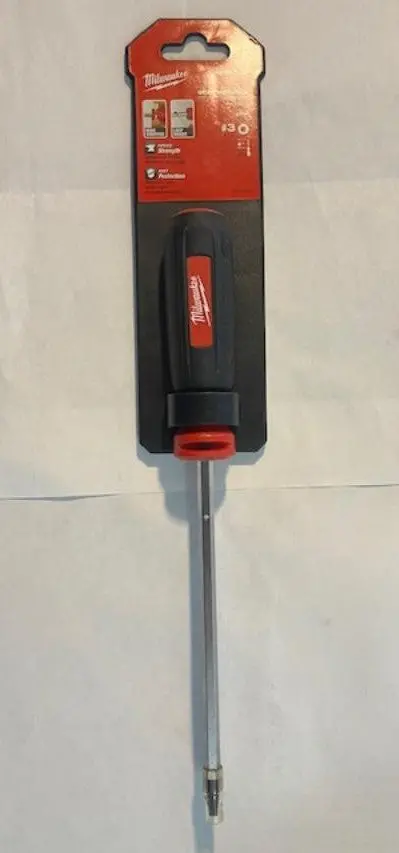 Milwaukee 48-22-2053 Square-Tip Screwdriver – #3 Size, 6-Inch Shaft, Durable Blade
