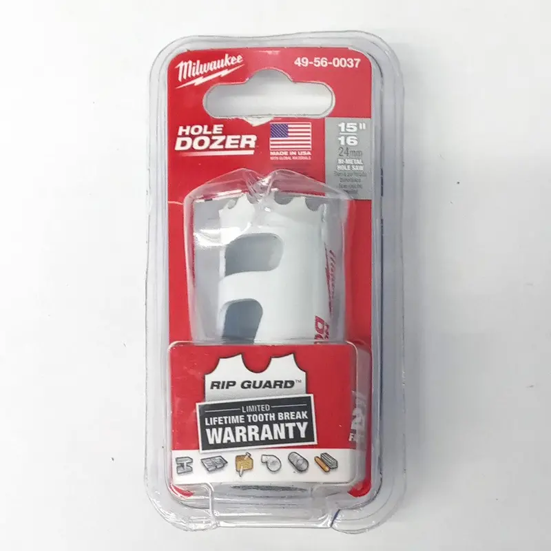 Milwaukee 49-56-0037 Hole Dozer 15/16-Inch Bi-Metal Hole Saw – USA-Made