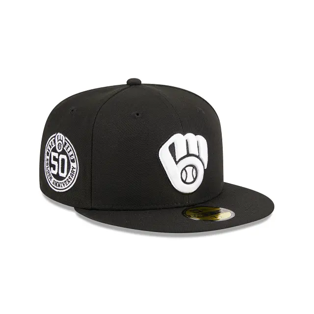 Milwaukee Brewers 50th Anniversary Golden Jubilee 59Fifty Fitted Cap