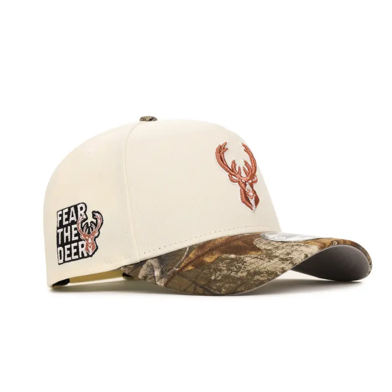 Milwaukee Bucks Snapback – Chrome Real Tree Fear The Deer SP 9Forty