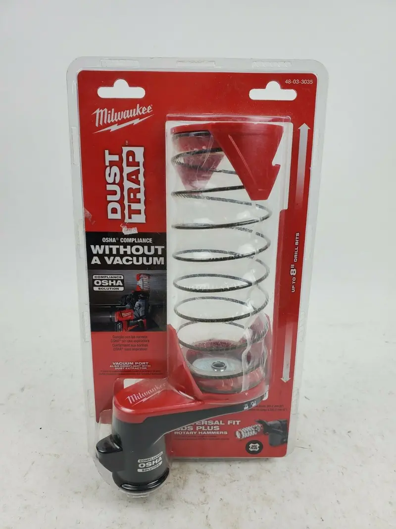 Milwaukee SDS-Plus DUST TRAP Drilling Shroud – Compact Dust Control Accessory