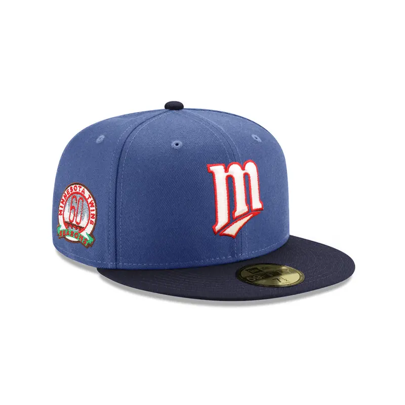 Minnesota Twins 60th Anniversary Indigo Navy Two-Tone SP 59Fifty Fitted Cap