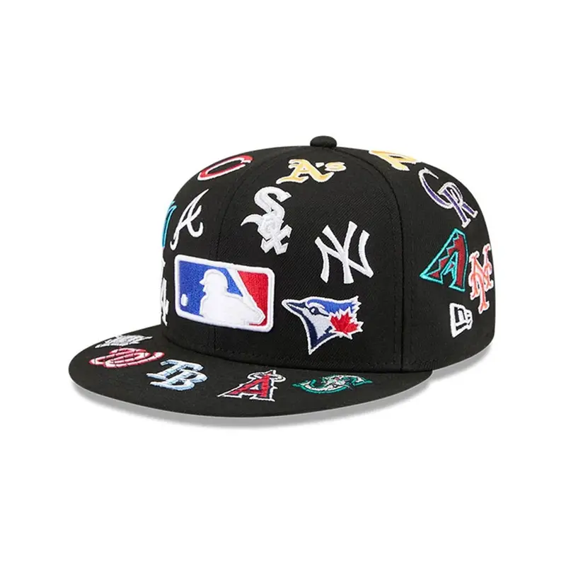 MLB Batterman All-Over Print Black 59Fifty Fitted Cap