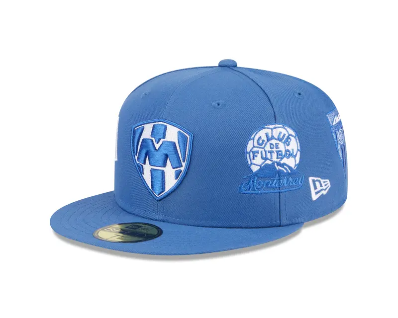 Monterrey Rayados Liga MX Fitted Cap – Premium Multi-Logo Edition