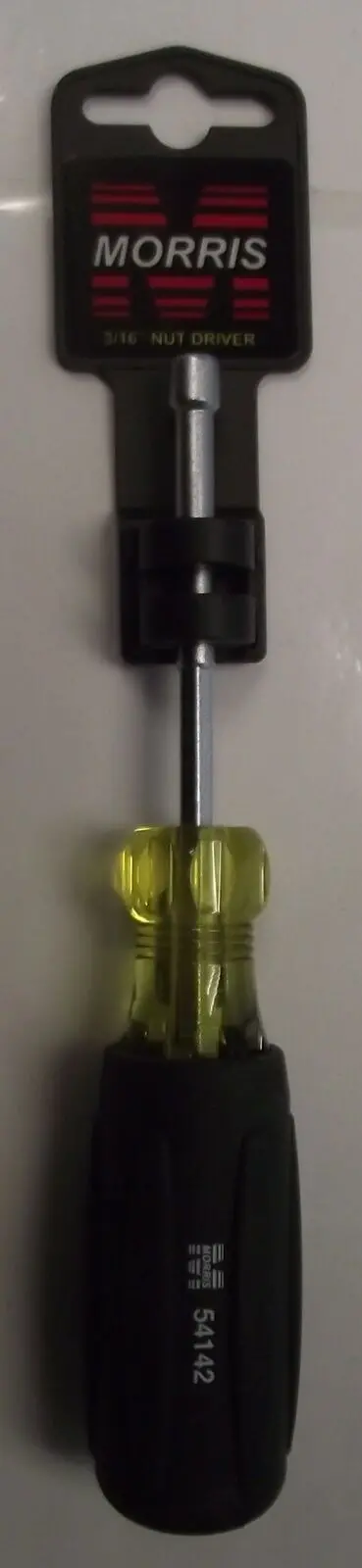 Morris Products 3/16″ x 7″ SAE Hex Nut Driver with Cushion-Grip Handle