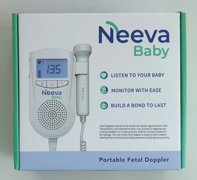 Neeva Portable Fetal Doppler – Home Baby Heart Rate Monitor