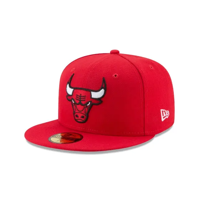 New Era Bulls Team Red 59Fifty Fitted Cap