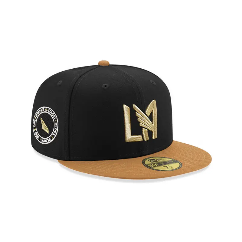 New Era LAFC MLS Black & Bronze Street Badge 59Fifty Fitted Cap
