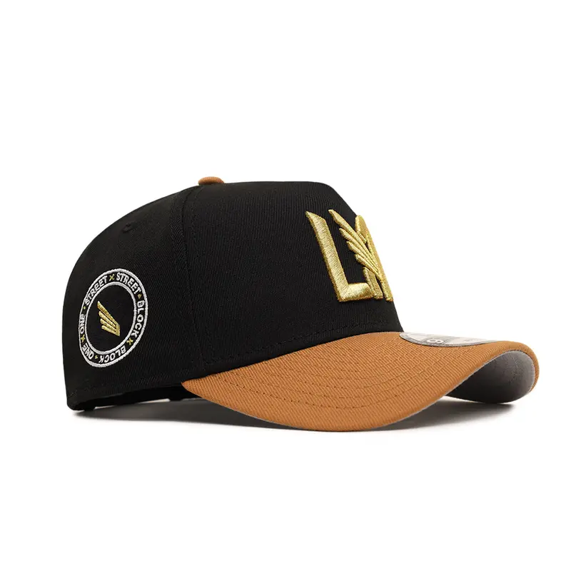New Era LAFC MLS Black & Bronze Street Badge 9Forty A-Frame Snapback
