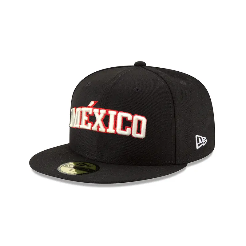 New Era Mexico National Flag Black 59Fifty Fitted Cap