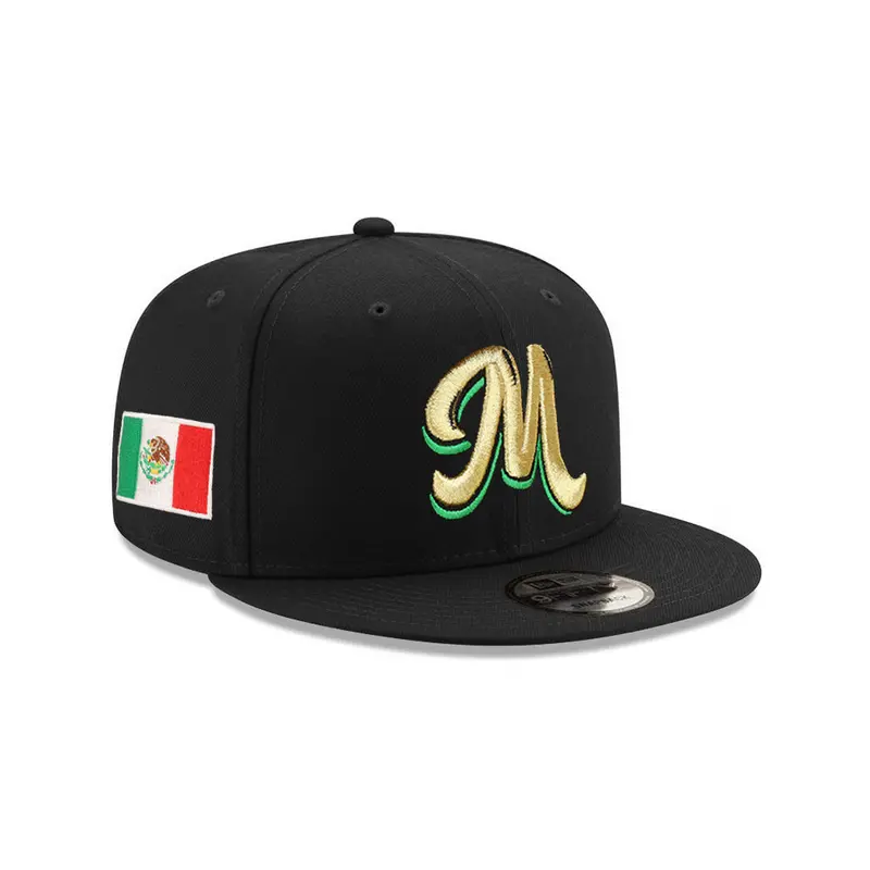 New Era Mexico Pacific League Black & Gold 9Fifty Snapback