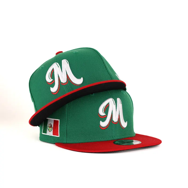 New Era Mexico Serie del Caribe M Cap – Green & Red Snapback – 9Fifty