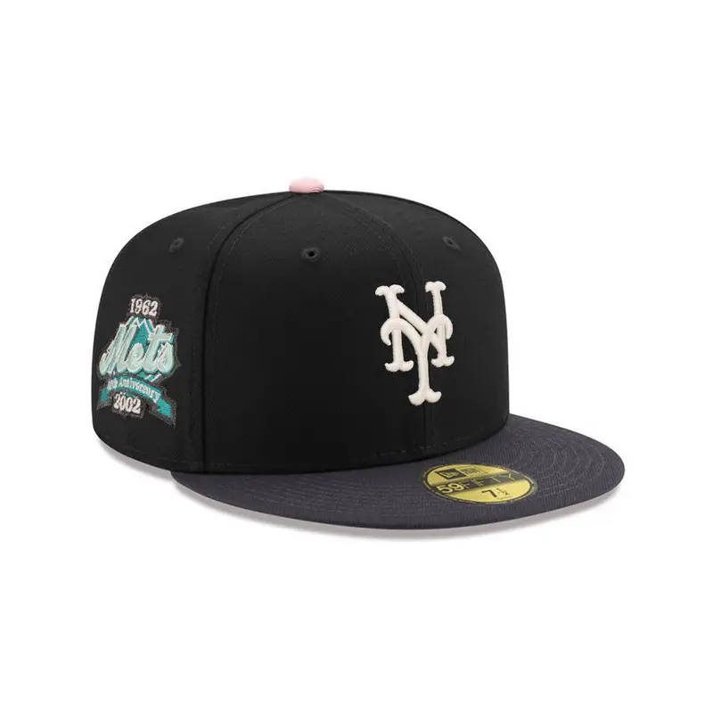 New York Mets 40th Anniversary Graphite and Black Two-Tone SP 59Fifty Fitted Cap