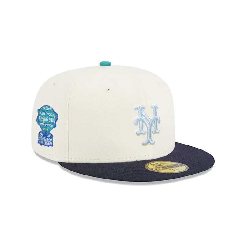 New York Mets Fitted Cap – Chrome Navy Dual-Tone Honoring 1964 All-Star Game