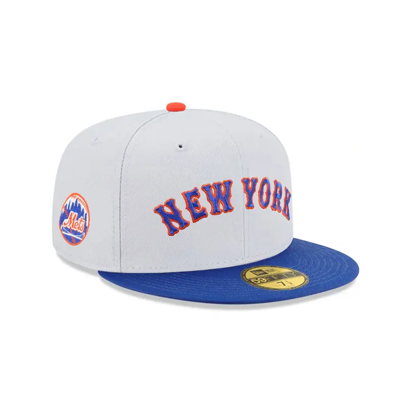 New York Mets Snow Gray & Royal Two-Tone Alternate Logo SP 59Fifty Fitted Cap
