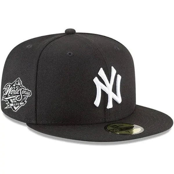 New York Yankees 1998 World Series Black-and-White Side Patch 59Fifty Cap