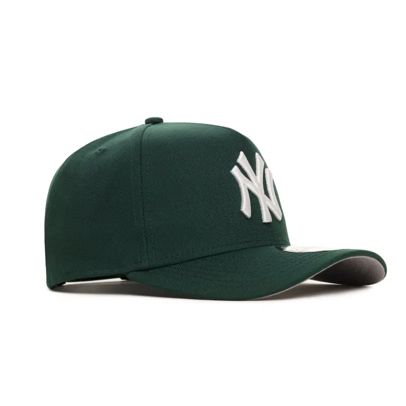 New York Yankees Dark Green on White 9Forty A-Frame Snapback Hat