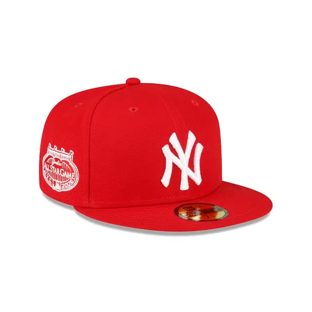 New York Yankees Scarlet, Red & White All-Star Game Side Patch 59Fifty Cap