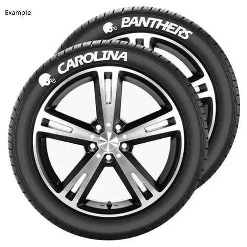 NFL Team Tire Tatz Decals – Dual-Sidewall Car & Truck Decal Set, USA-Made