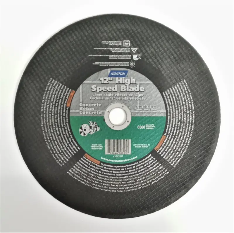 Norton HSC1201 High-Speed Concrete Cut-Off Wheel – 12″ x 1/8″ x 1″