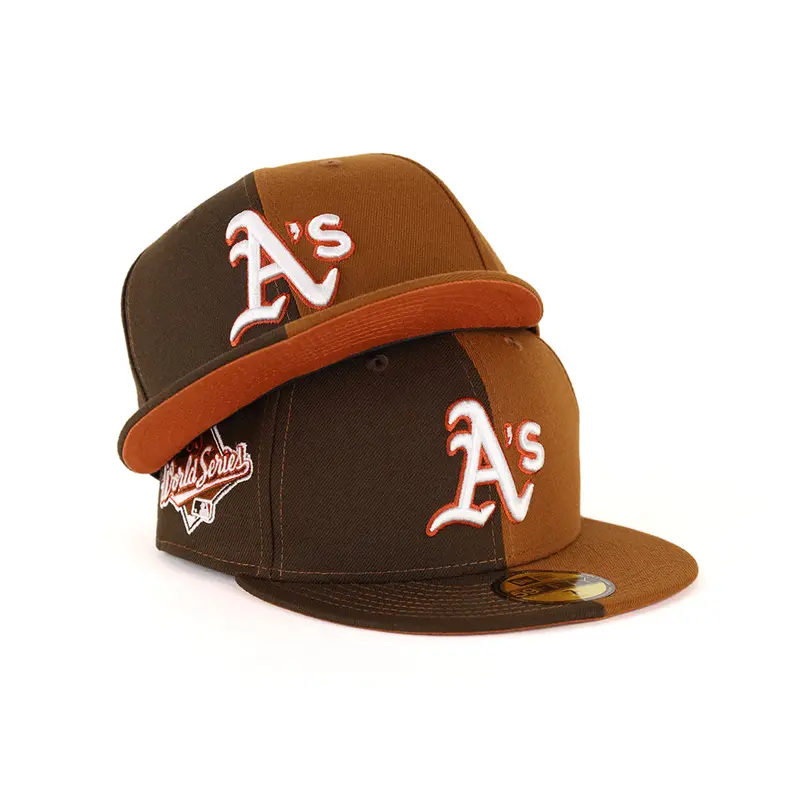 Oakland Athletics 1989 World Series Walnut Peanut Split 59Fifty Fitted Hat