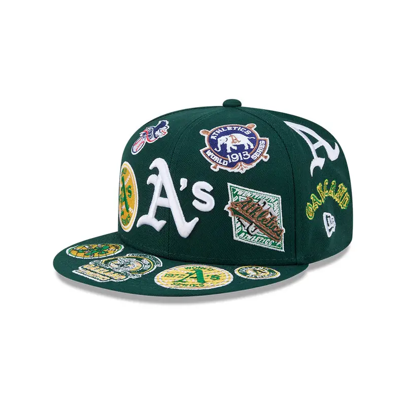 Oakland Athletics All-Over Team-Color 59Fifty Fitted Cap