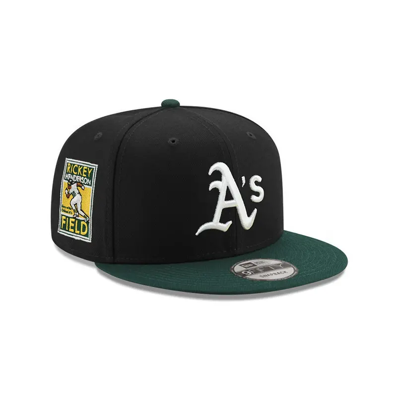 Oakland Athletics Black-and-Green Rickey Henderson Commemorative 9Fifty Snapback