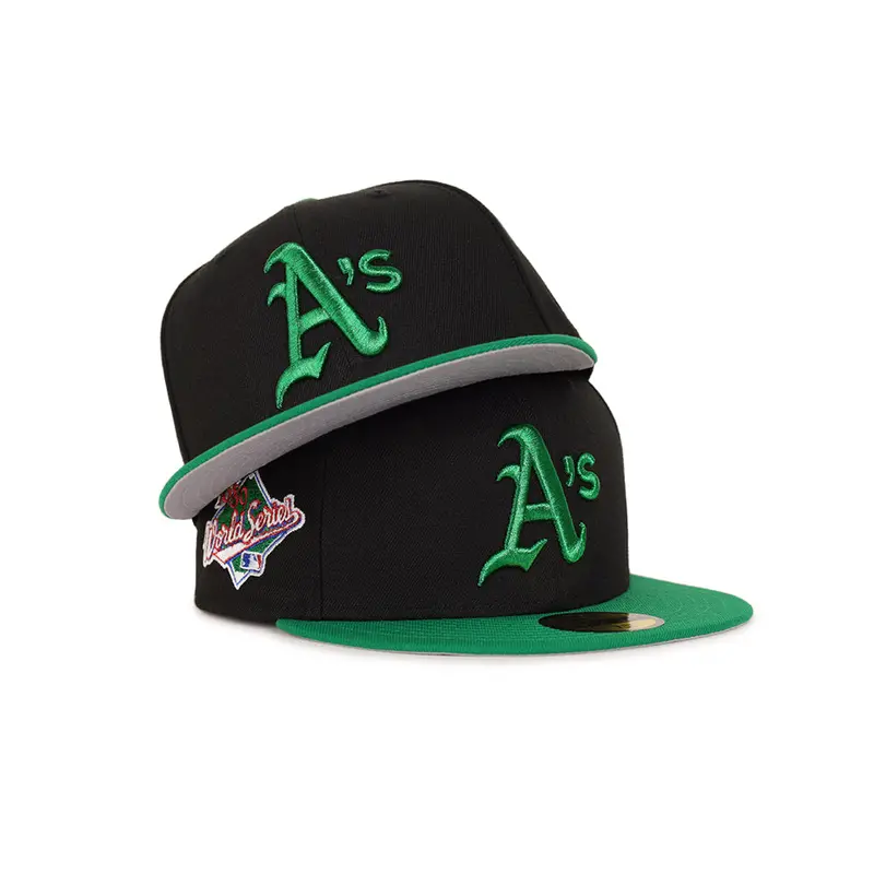 Oakland Athletics Black & Green Two-Tone 1989 World Series Tribute 59Fifty Fitted Cap