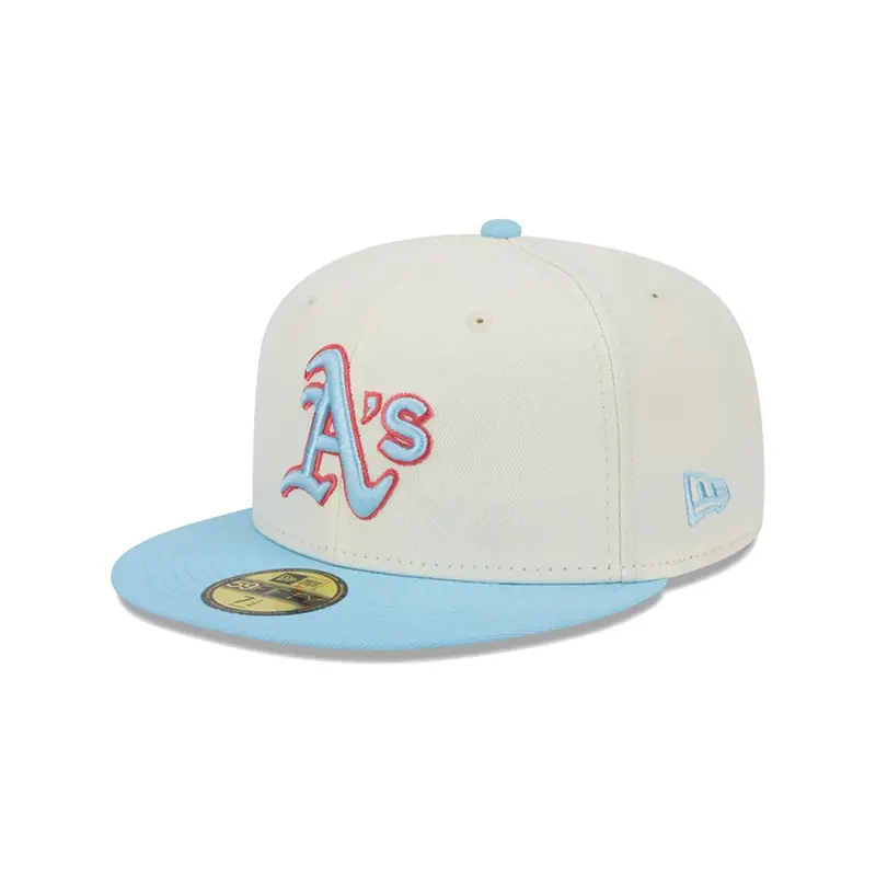 Oakland Athletics Chrome & Blue Color Pack 59Fifty Fitted Cap