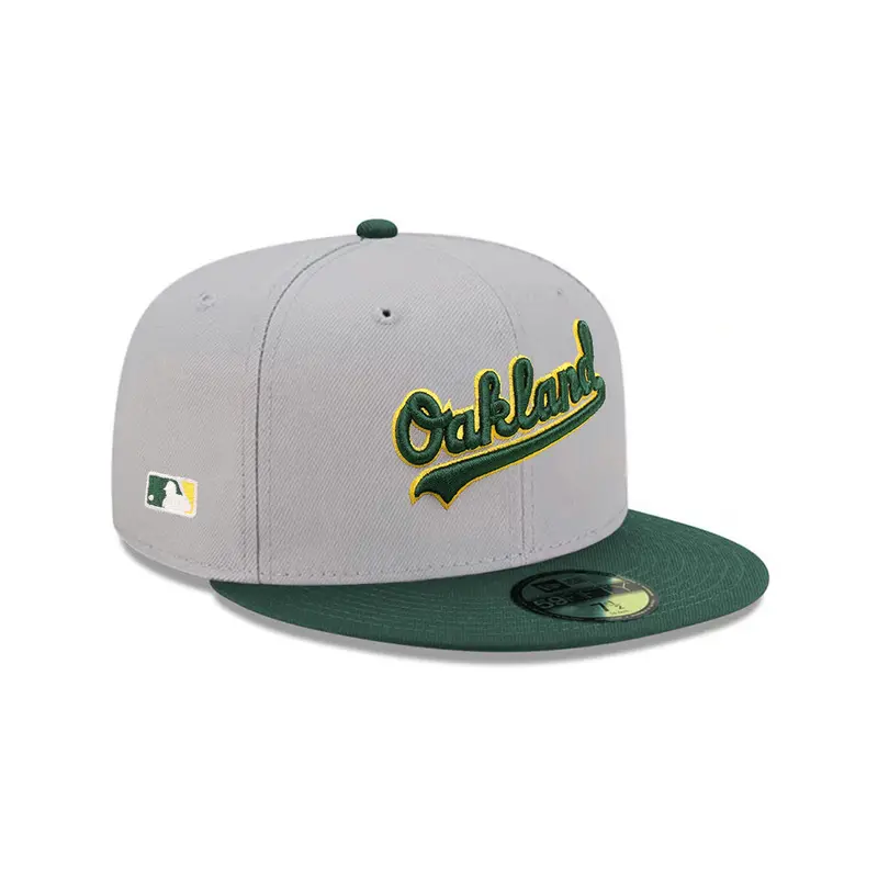 Oakland Athletics Gray & Green Batterman MLB 59Fifty Fitted Cap