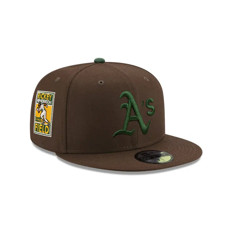 Oakland Athletics Walnut Brown Rickey Henderson Commemorative 59Fifty Fitted Cap