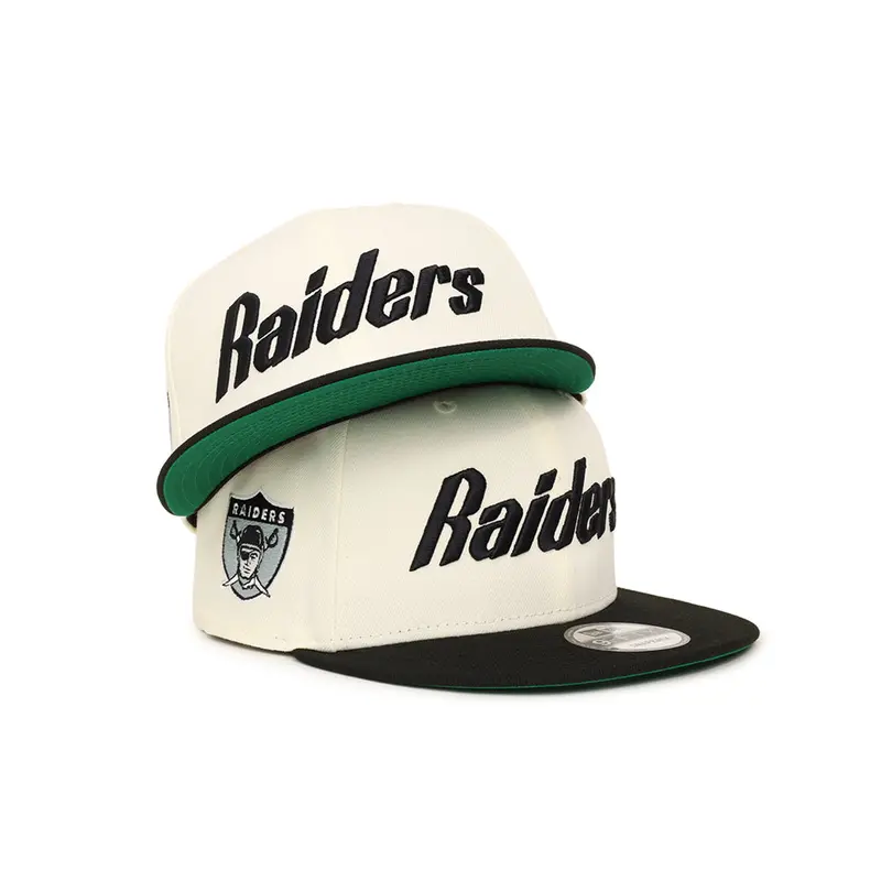 Oakland Raiders Shield Logo Chrome-Black Two-Tone SP 9Fifty Snapback